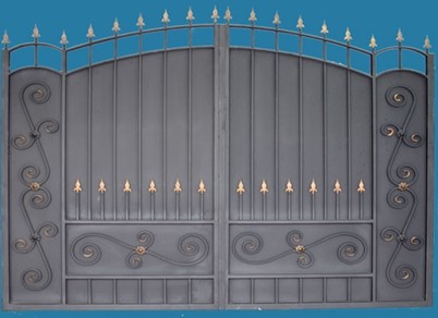 Кованые ворота "Боярские арочные"
