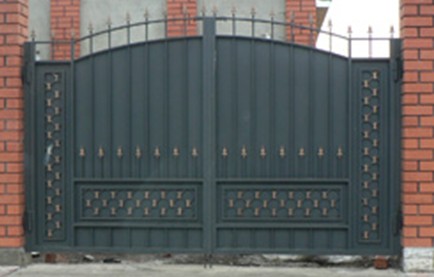 Кованые ворота "Боярские сетка"