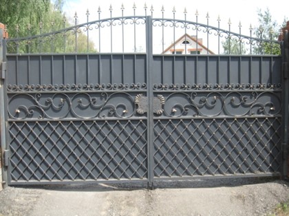 Кованые ворота "Сетка"